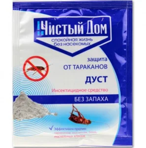 Средство от тараканов дуст Чистый дом 50гр инсектицидный 02-452 1/100