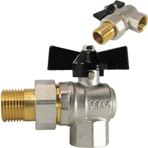 Кран шаровый 1/2 ш/г ф15 угловой Американка /F215.04-1/2MF/ 1/12
