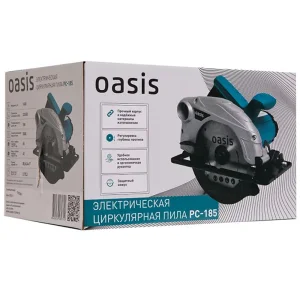 Пила циркулярная 1600Вт, 5000 об/мин, диск 185мм Oasis PC-185