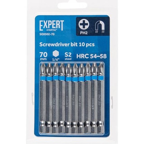 Биты в наборе PH2 70мм (10шт) EXPERT STARTUL SET8502-70