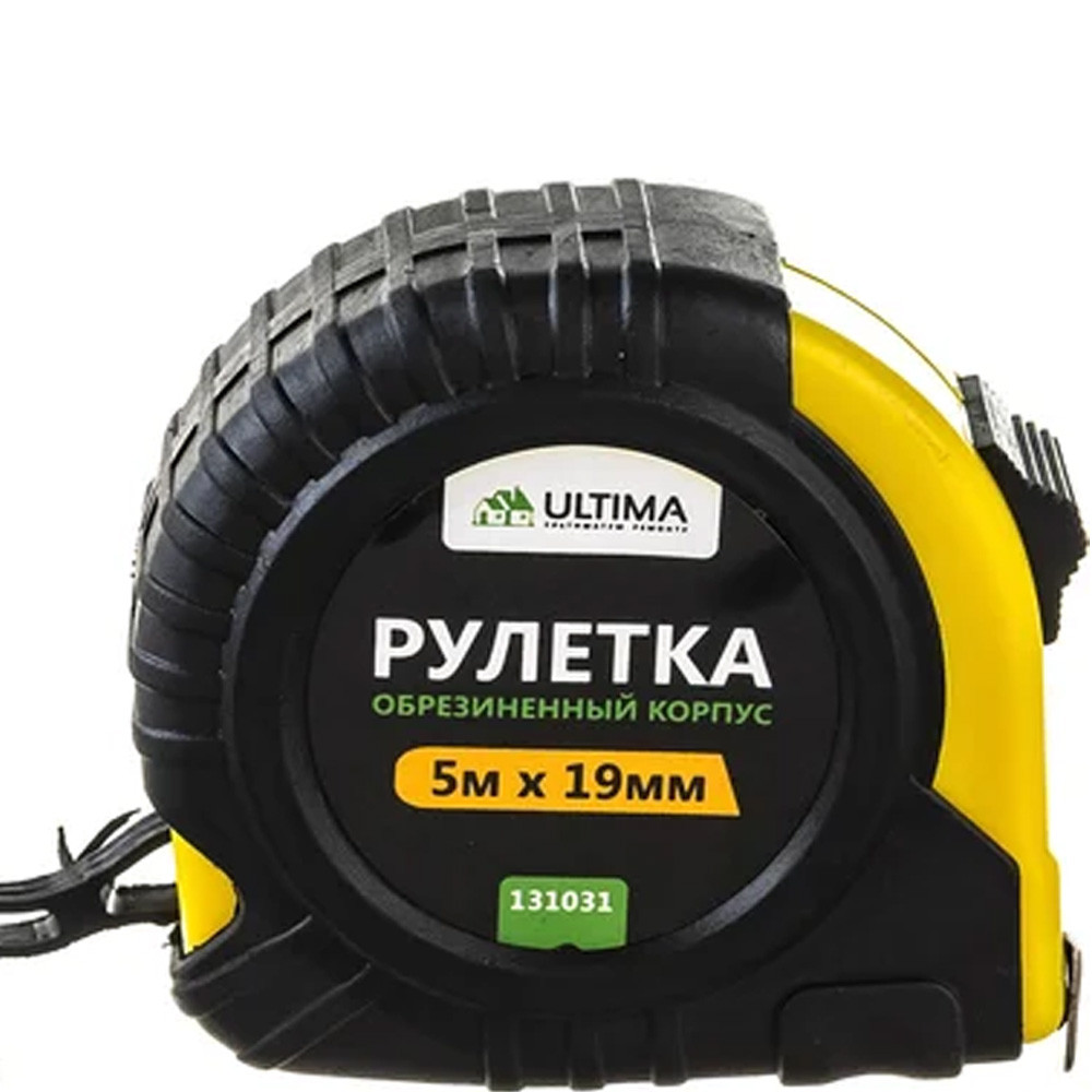 Рулетка  5м*19мм обрезиненный пластиковый корпус Ultima Lite 131031 1/8/12