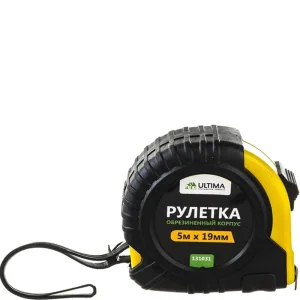 Рулетка  5м*19мм обрезиненный пластиковый корпус Ultima Lite 131031 1/8/12