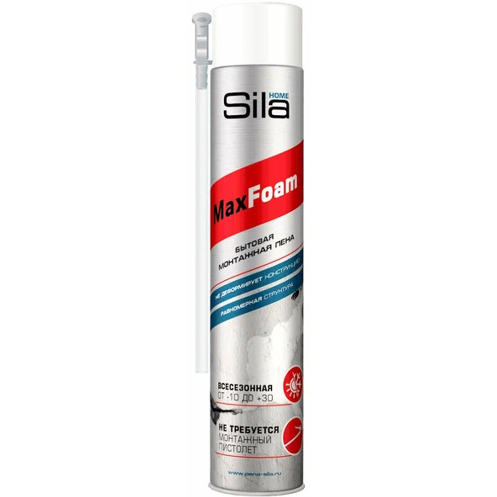 Пена монтажная Sila Home MaxFoam 750мл всесезонная A1477Z 1/12
