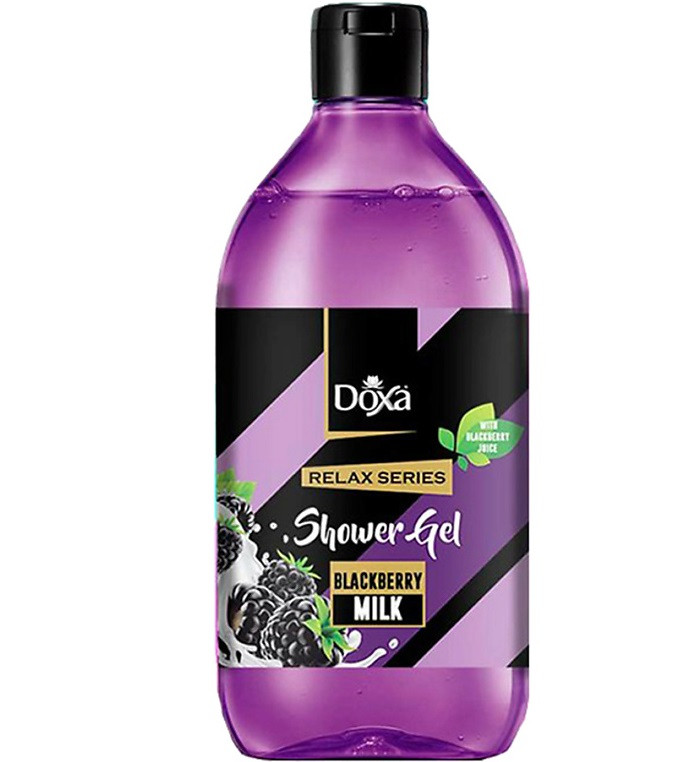 Гель для душа DOXA RELAX 400мл ежевика/молоко C-3270 1/12