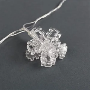 Гирлянда светодиодная 2м 10 LED Снежинки прищепки GT602 (695183) 1/100