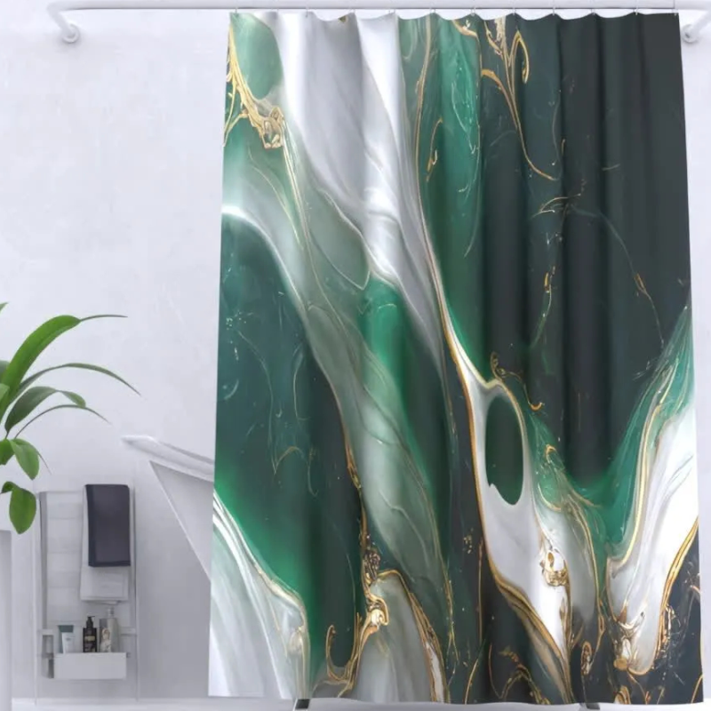Штора для ванной 180*200см Marble ZALEL YT-Marble168 /УТ-00000511/