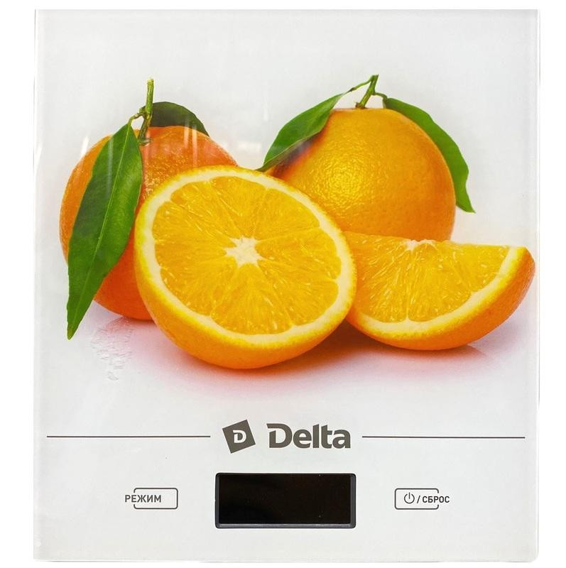 Весы кухонные электронные  5кг Апельсин DELTA KCE-28 1/12