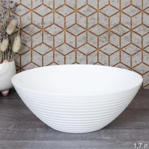 Салатник 9" 23см Риф белый FLWENW90 (WHITE) (735079) 1/18