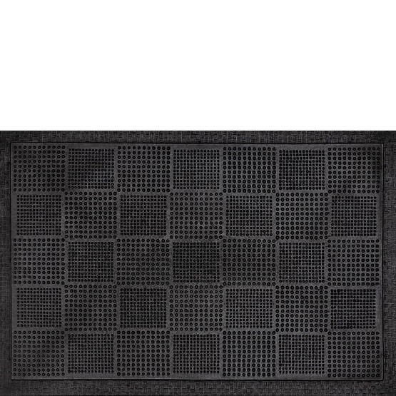 Коврик придверный резиновый 45х75см Шашки Comeforte PIN MAT 1/10