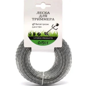 Леска для триммеров КРУГ ф2,4мм 10м с мет.сердечником ST-3165 1/260