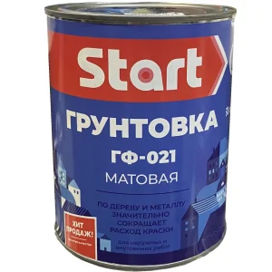 Грунт ГФ-021 серый 0,8кг Старт 1/14