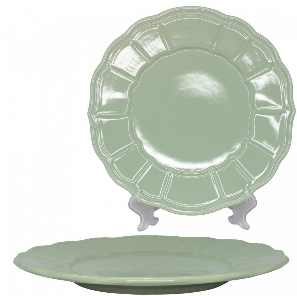 Тарелка обеденная 27см GREEN PT010027F307