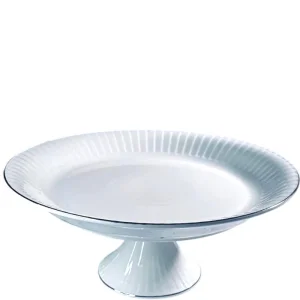 Блюдо круглое 30,5см MARZIPAN GREY на ножке в под.уп (102-060) 1/6