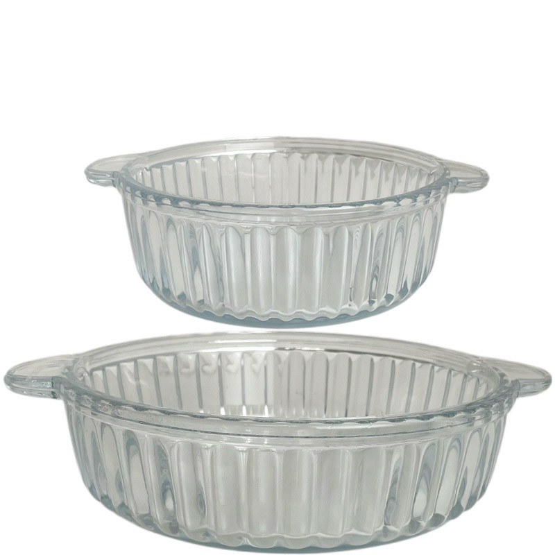 Блюдо стекло (2шт) PARALLEL 14см/19см 3051/SE3051GCL /Иран/