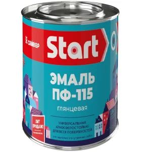Эмаль ПФ 115 белая 0,8кг Старт 1/14