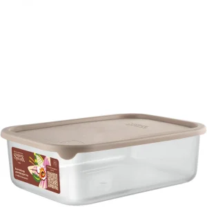 Контейнер для продуктов Sugar&Spice прямоуг. 1,0л с гибкой крышкой латте /SE167710005/ 1/15