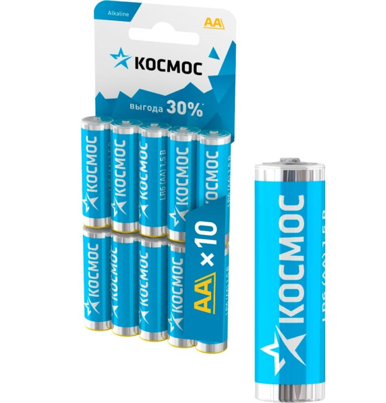 Элемент питания R6 Alkaline 1шт Космос /KOCLR620BOX/ /153770/