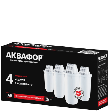 Сменная кассета к фильтру Аквафор А-5 (4шт) 518586/802676