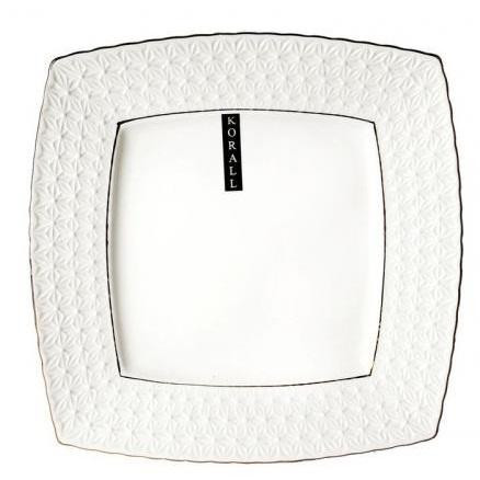 Блюдо квадратное 10" S222826-A 25см Снежная королева 1/6