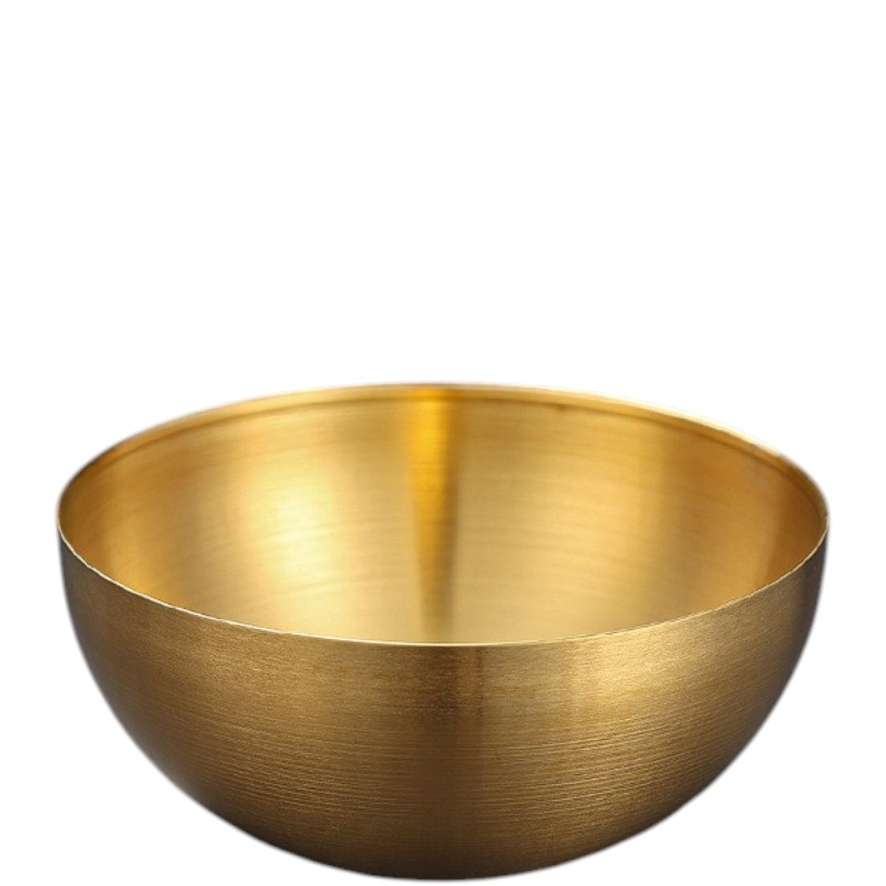 Миска нерж. 20см золото (шар) G-2939 /К/ 1/120