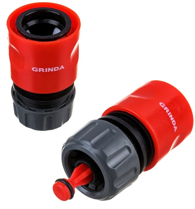 Соединитель (быстросъем) 1/2" с автостопом для шланга GRINDA GC-12A /8-426329_z01/
