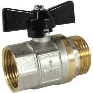 Кран шаровый 1" ш/г ф25 бабочка /F212.06-1"MF/ 1/12