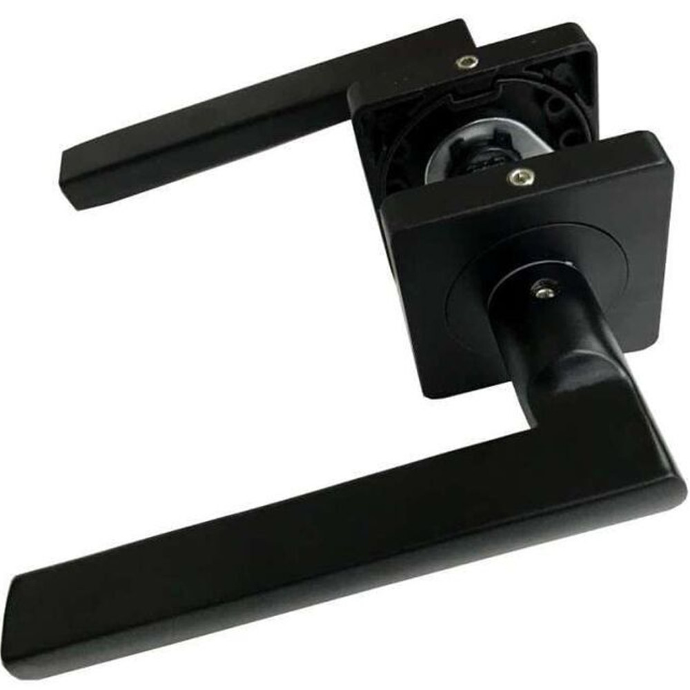 Ручка дверная A-124 BL/BL черный матовый Profi 121161 1/30