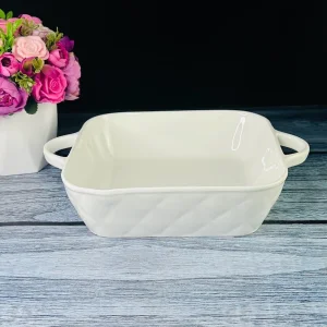 Блюдо для выпечки квадрат 27см BIANCO (фарфор)