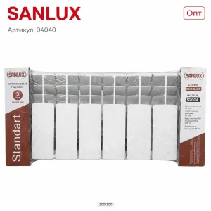 Радиатор АЛЮМ SANLUX Al 200/100 *8 сек (S200A) Беларусь