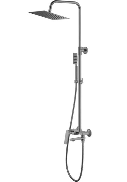 Смес. д/ванны с душ/стойкой шар HB24533-3 оружейная сталь