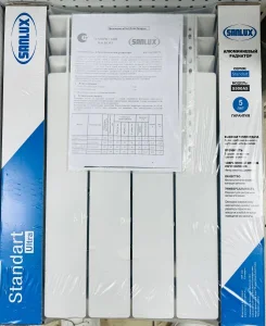 Радиатор АЛЮМ SANLUX Standart ULTRA Al 500/100 *10 сек (S500A5) синий Беларусь