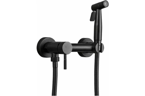 Гигиенический душ со смесителем HB5510-7 черный