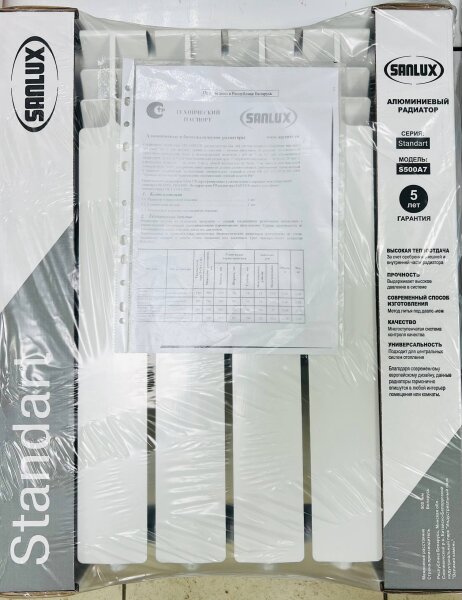 Радиатор АЛЮМ SANLUX Standart Al 500/80 *4 сек (S500A7) Беларусь
